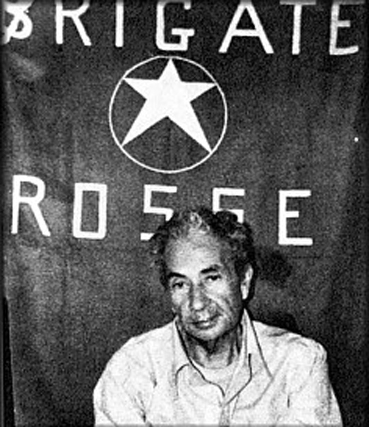 Aldo Moro in carcere in mano alle Brigate rosse.