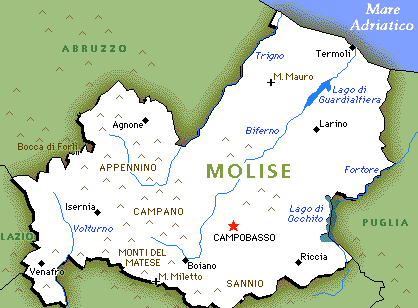 cartina del molise