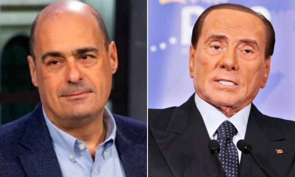 Zingaretti_Berlusconi_fotomontaggio