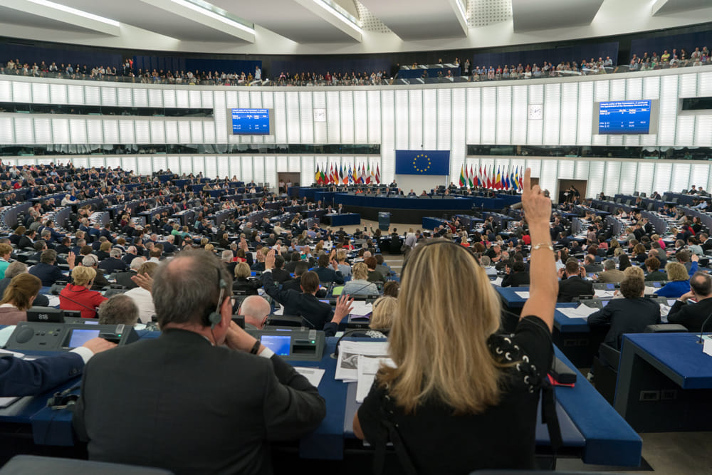 Una seduta del Parlamento Europeo
