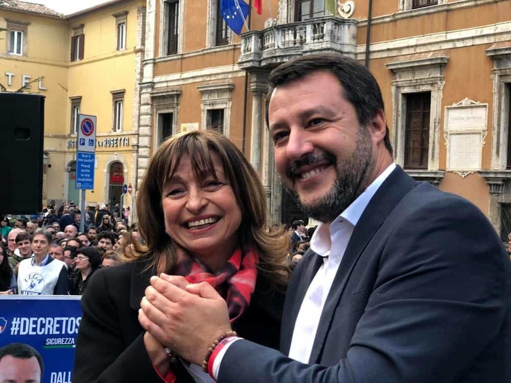 Donatella Tesei e Salvini