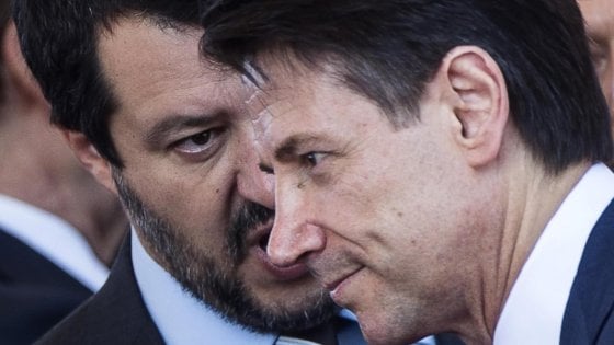 Salvini Conte discussione