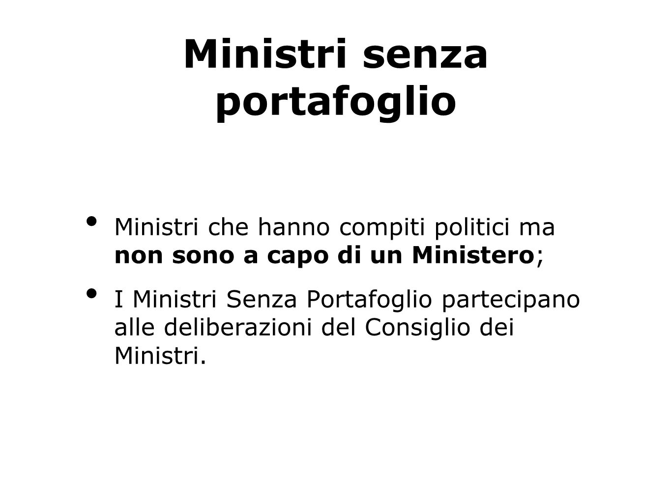 Ministrisenzaportafoglio