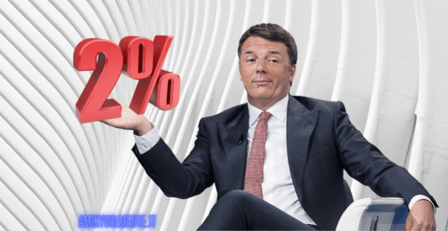 Renzi ed il 2% di Italia Viva