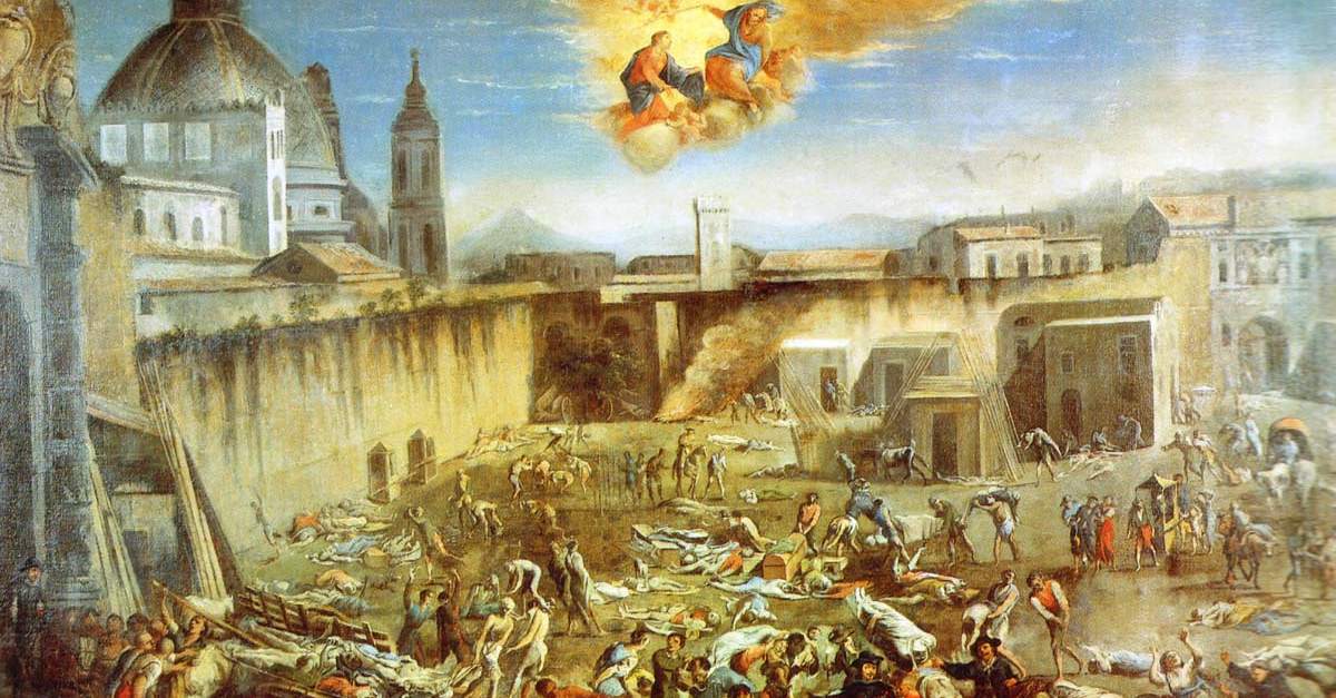 Largo Mercatello a Napoli durante la peste del 1656 di Micco Spadaro