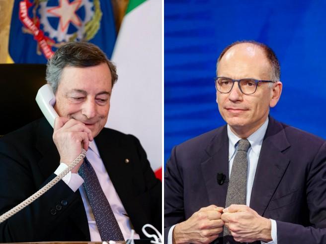 Draghi Letta telefonata