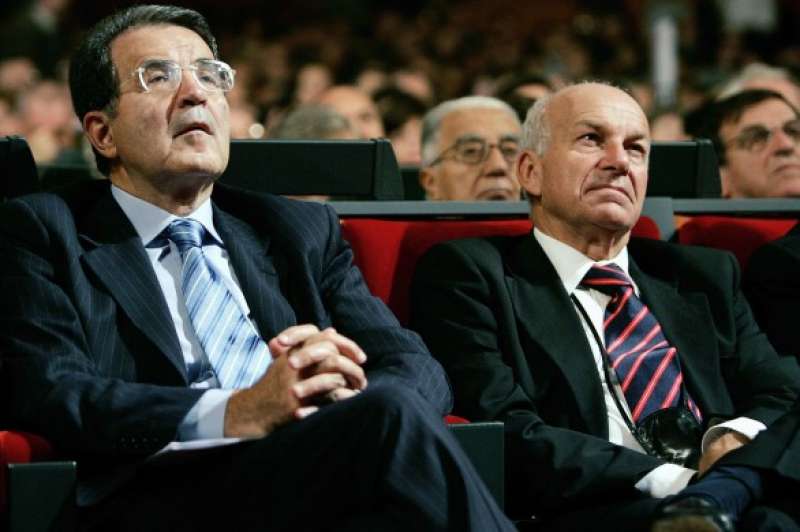 Romano Prodi e Fausto Bertinotti