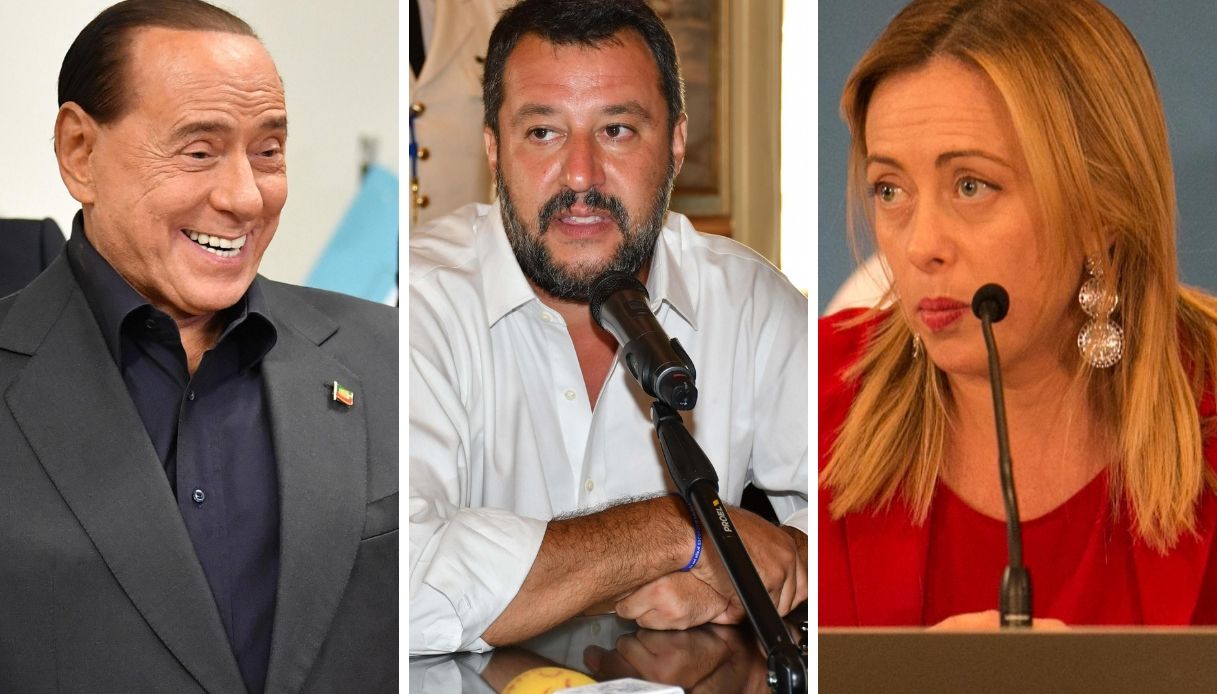 Berlusconi Salvini e il netto no della Meloni