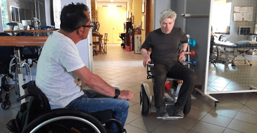 Carrozzina Seat Way per persone paraplegiche