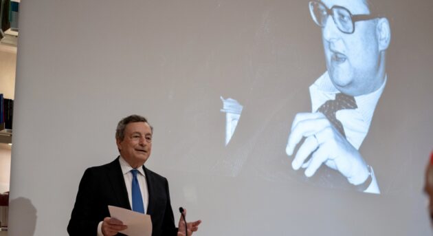 Draghi, a Bologna, ricorda Andreatta