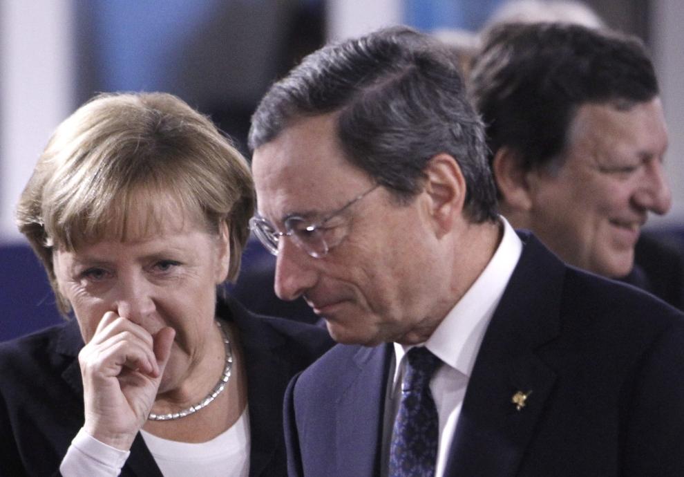 Draghi Merkel