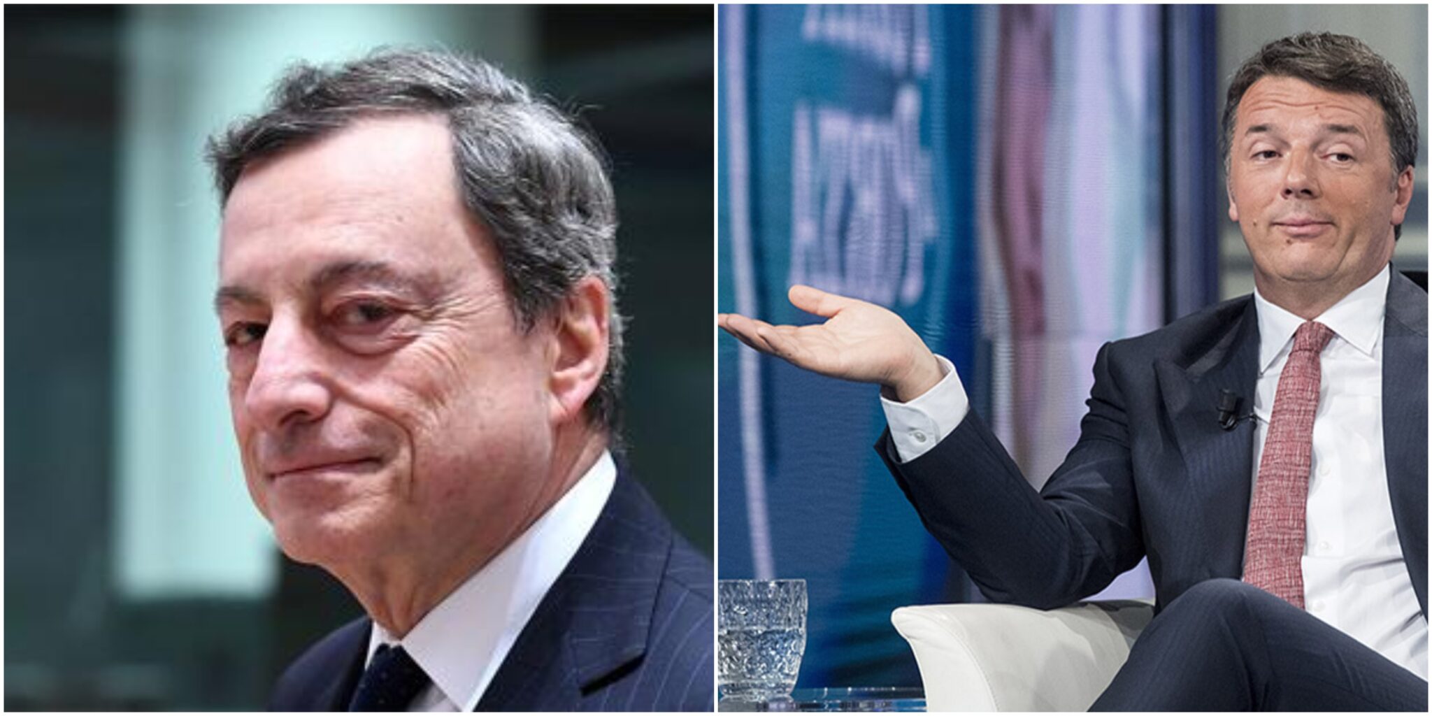 A parlare, ma stavolta per lanciare Draghi, è invece Renzi