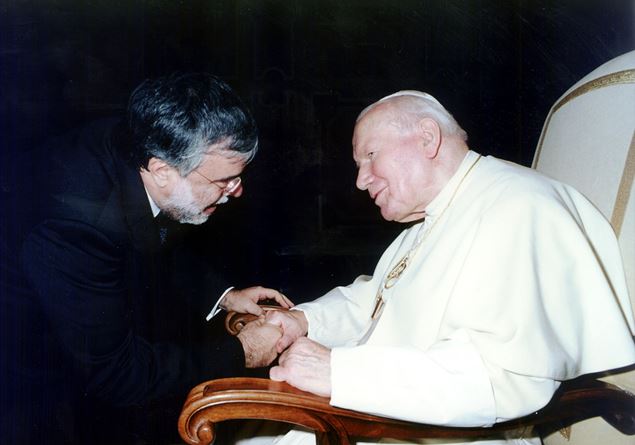 Riccardi e Papa Wojtyla