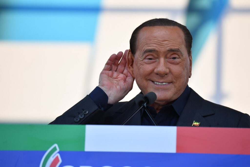 Berlusconi Meloni Salvini San giovanni
