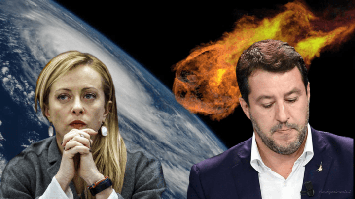 Il ‘meteorite Salvini atterra sul pianeta Giorgia e fa danni