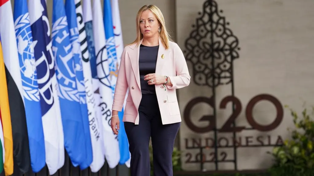 Giorgia Meloni al Garuda Wisnu Kencana di Bali per il G20