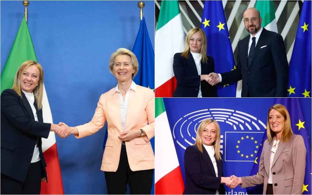 La visita della premier Giorgia Meloni ai vertici delle istituzioni Ue